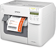 Der Epson ColorWorks C3500 für Papieretiketten und selbstklebende Ausweise.